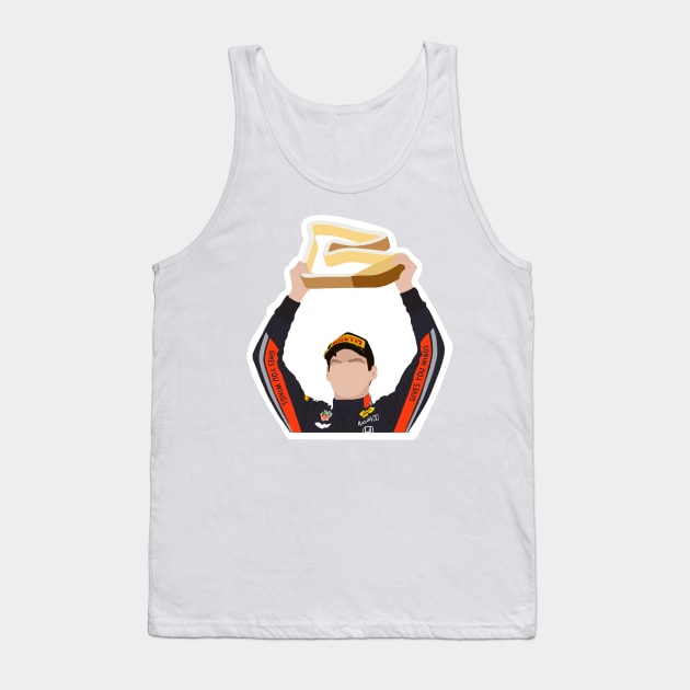 Max Verstappen celebrating victory on the F1 podium Tank Top by royaldutchness